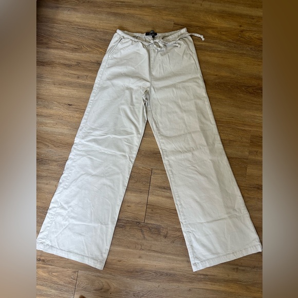 american original rewash Pants - Easy Wide Leg Drawstring Pants